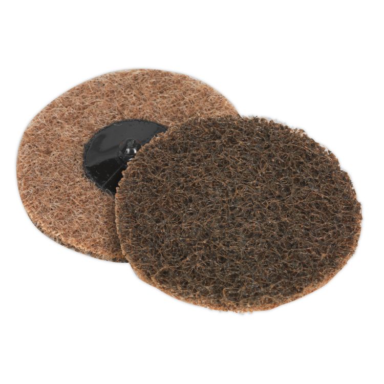 Sealey Quick-Change Preparation Pad 75mm Coarse - Pack of 10