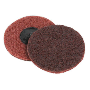 Sealey Quick-Change Preparation Pad 75mm Medium - Pack of 10