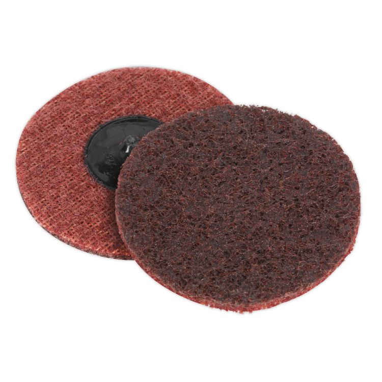Sealey Quick-Change Preparation Pad 75mm Medium - Pack of 10