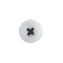 Load image into Gallery viewer, Sealey Numberplate Screw Plastic Enclosed Head 4.8 x 18mm White - Pack of 50
