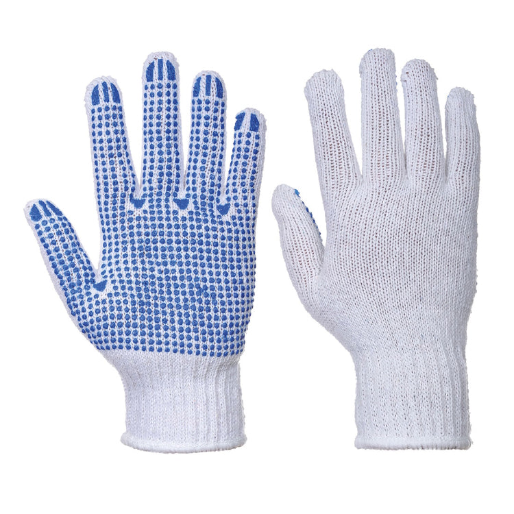 Portwest Classic Polka Dot Glove White/Blue A111