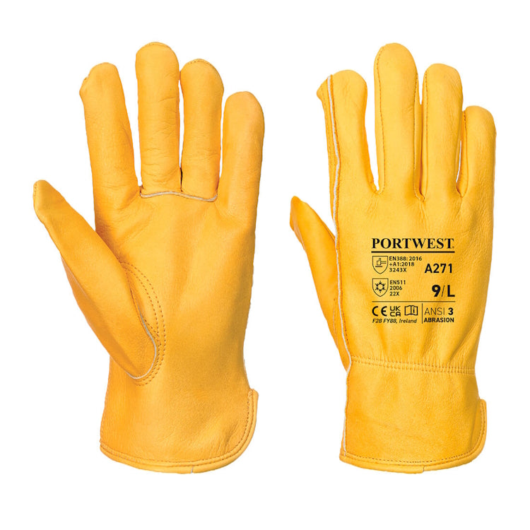 Portwest Lined Driver Glove Tan A271