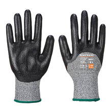 Load image into Gallery viewer, Portwest Cut 3/4 Nitrile Foam Glove Black A621
