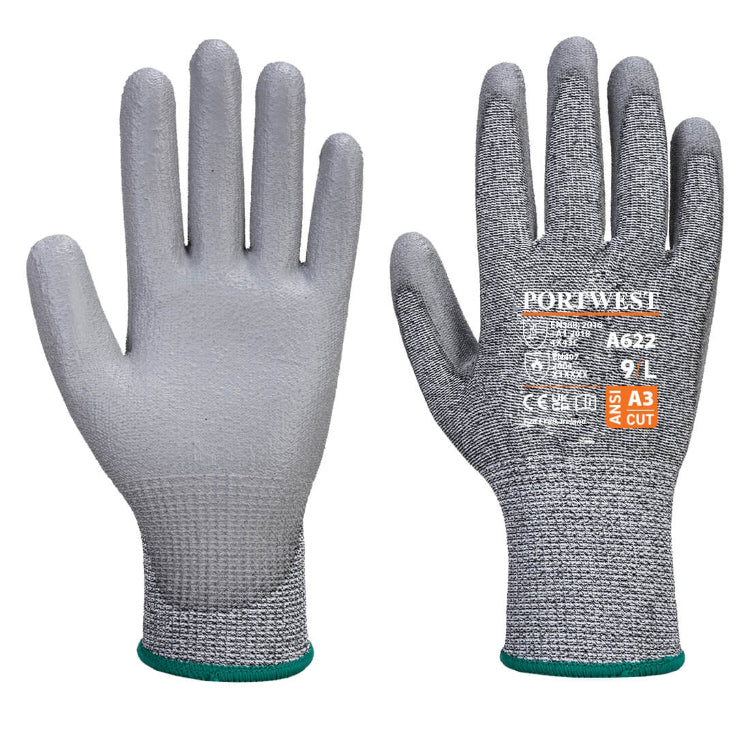 Portwest Cut C13 PU Glove Grey A622