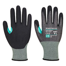 Load image into Gallery viewer, Portwest CS Cut E18 Nitrile Glove Black A661

