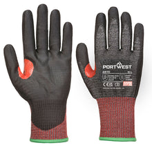 Load image into Gallery viewer, Portwest CS Cut F13 PU Glove Black A670
