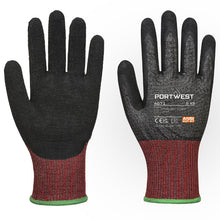 Load image into Gallery viewer, Portwest CS Cut F13 Latex Glove Black A671
