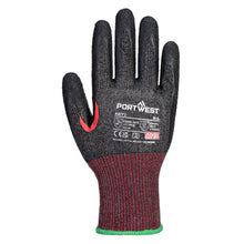 Load image into Gallery viewer, Portwest CS Cut F13 Latex Glove Black A671
