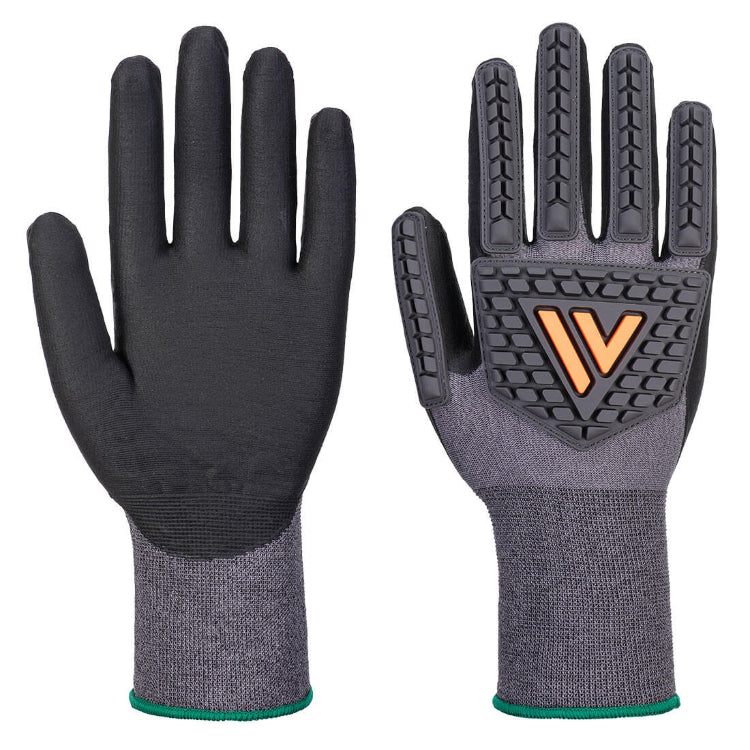 Portwest Grip 15 Nitrile Impact Glove Black A715