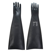Load image into Gallery viewer, Portwest Heavyweight Latex Rubber Gauntlet 600mm Black A803
