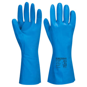 Portwest Food Approved Nitrile Gauntlet Blue A814