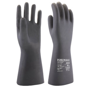 Portwest Neoprene Chemical Gauntlet Black A820