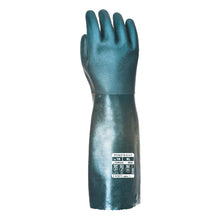 Load image into Gallery viewer, Portwest Double Dipped PVC Gauntlet 45cm Green A845
