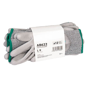 Portwest Cut C13 PU Essential Multipack Grey AB622 - Pack of 12 Pairs