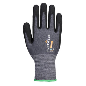 Portwest SG Grip15 Eco Nitrile Glove Grey/Black AP12 - Pack of 12 Pairs