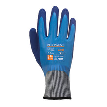 Load image into Gallery viewer, Portwest Liquid Pro HR Cut Glove Blue AP81
