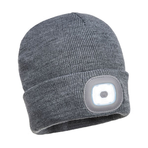 Portwest Beanie USB Rechargeable LED Head Light B029