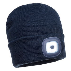 Portwest Beanie USB Rechargeable LED Head Light B029