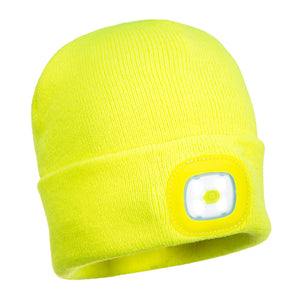 Portwest Beanie USB Rechargeable LED Head Light B029