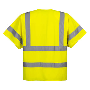 Portwest Hi-Vis Band and Brace Zip Vest S/S Yellow C372