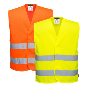 Portwest Hi-Vis Mesh Two Band Vest C374