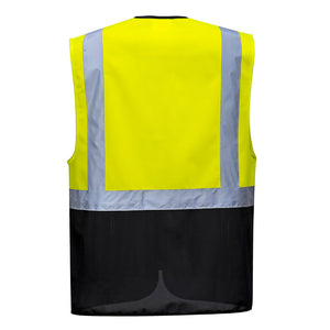 Portwest Warsaw Hi-Vis Contrast Executive Vest C476