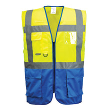 Load image into Gallery viewer, Portwest Warsaw Hi-Vis Contrast Executive Vest C476
