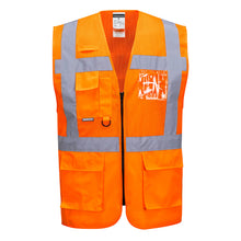 Load image into Gallery viewer, Portwest Madrid Hi-Vis Half Mesh Executive Vest C496
