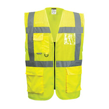 Load image into Gallery viewer, Portwest Madrid Hi-Vis Half Mesh Executive Vest C496
