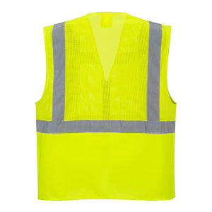 Portwest Madrid Hi-Vis Half Mesh Executive Vest C496