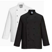 Load image into Gallery viewer, Portwest Somerset Chefs Jacket L/S C834
