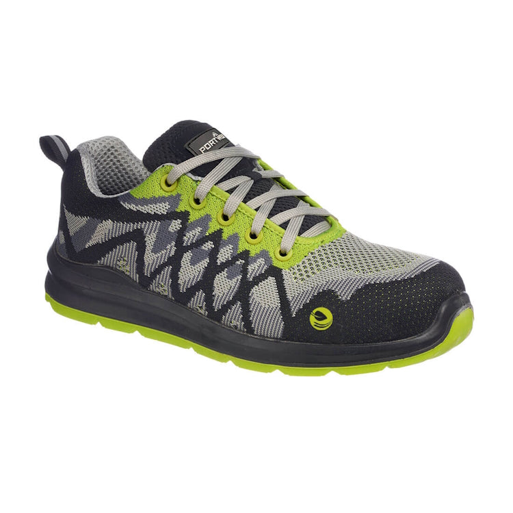 Portwest Compositelite Eco Safety Trainer S1P Black/Yellow FC08