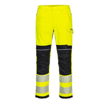 Load image into Gallery viewer, Portwest PW3 FR Hi-Vis Work Trousers Yellow/Black FR406
