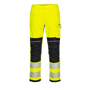 Portwest PW3 FR Hi-Vis Work Trousers Yellow/Black FR406