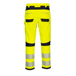 Portwest PW3 FR Hi-Vis Work Trousers Yellow/Black FR406