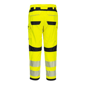 Portwest PW3 FR Hi-Vis Women's Work Trousers Yellow/Black FR409