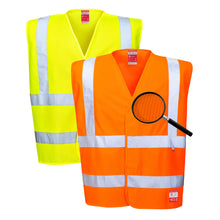 Load image into Gallery viewer, Portwest Hi-Vis Anti Static Vest - Flame Resistant FR71
