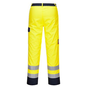 Portwest Bizflame Work Hi-Vis Trousers Yellow FR92