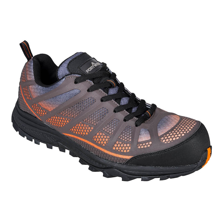 Portwest Compositelite Low Cut Spey Trainer S1P Orange/Black FT36