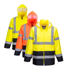 Load image into Gallery viewer, Portwest Hi-Vis Contrast Classic Rain Jacket H443
