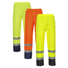 Load image into Gallery viewer, Portwest Hi-Vis Contrast Classic Rain Trousers H444

