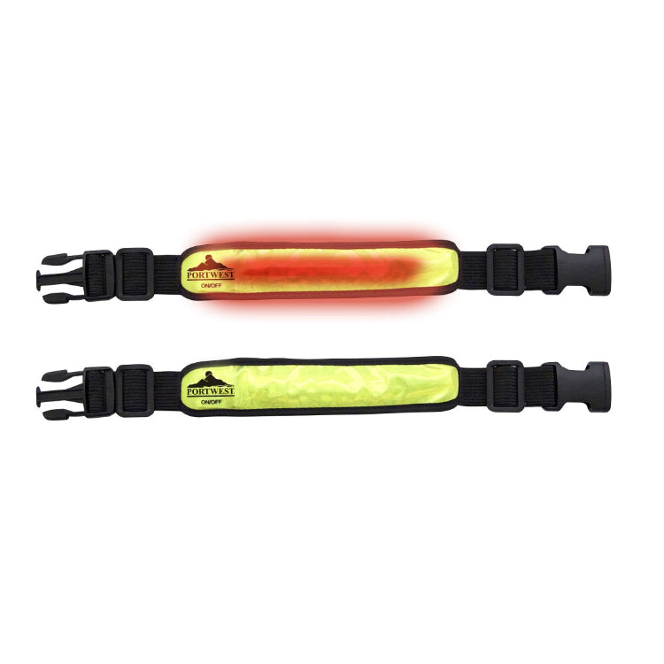 Portwest Illuminated Flashing Armband Yellow HV05