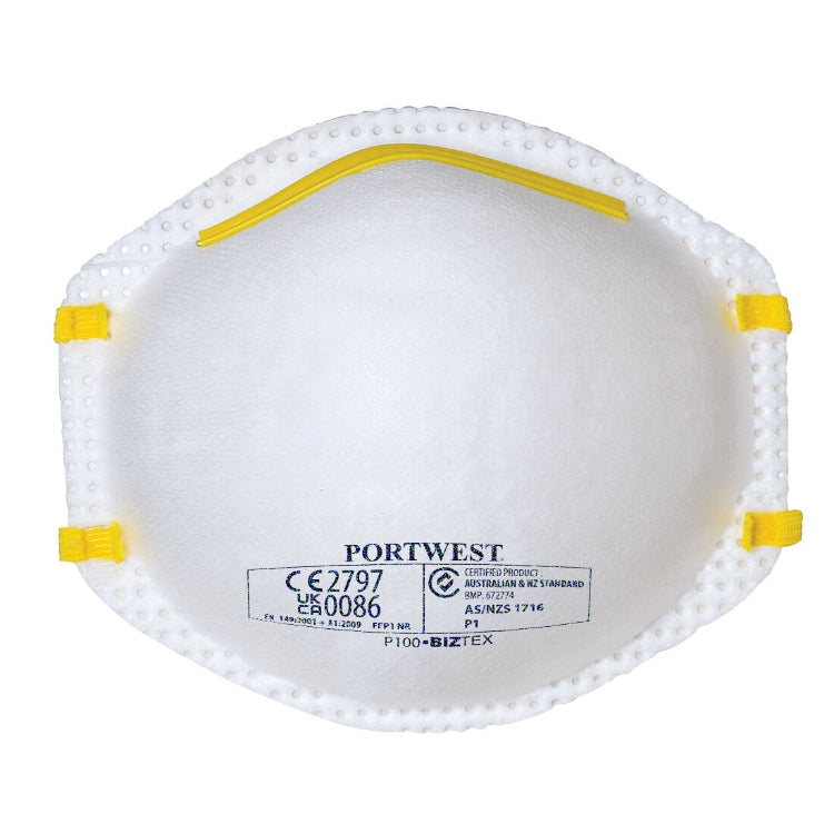 Portwest FFP1 Respirator White P100 - Pack of 20