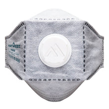 Load image into Gallery viewer, Portwest EAGLE FFP3 Valved Carbon Fold Flat Respirator White P392 - Pack of 10
