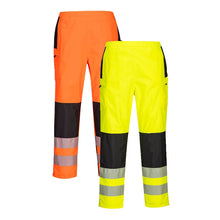 Load image into Gallery viewer, Portwest PW3 Hi-Vis Women&#39;s Rain Trousers PW386

