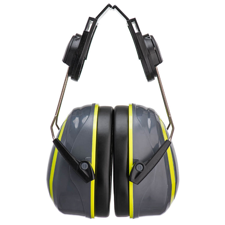 Portwest HV Extreme Ear Defenders Medium Clip-On Grey/Yellow PW76