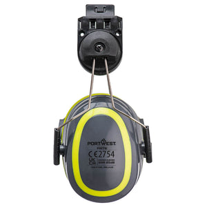 Portwest HV Extreme Ear Defenders Medium Clip-On Grey/Yellow PW76