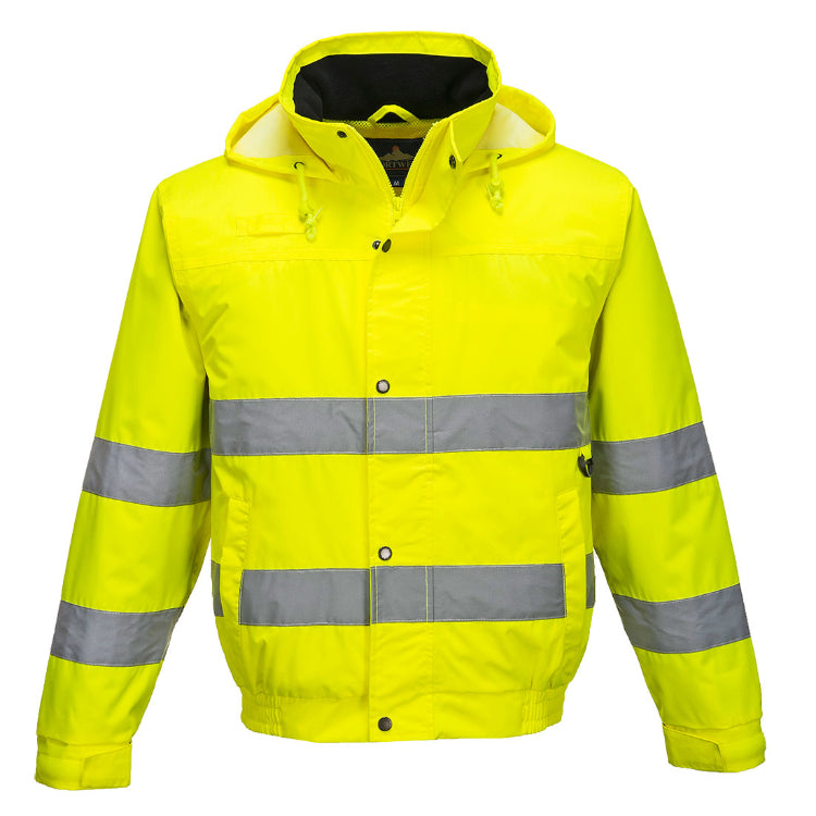Portwest Hi-Vis Rain Lite Bomber Jacket Yellow S161