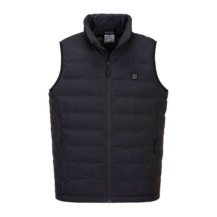 Portwest Ultrasonic Heated Tunnel Gilet Black S549