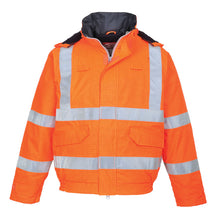 Load image into Gallery viewer, Portwest Bizflame Rain Hi-Vis Antistatic FR Bomber Jacket S773
